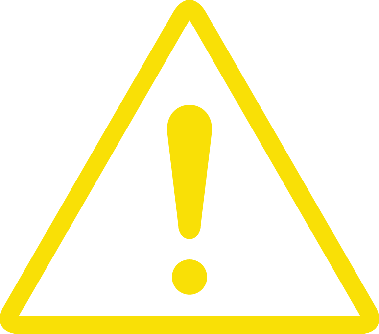 注意喚起のびっくりマークの画像