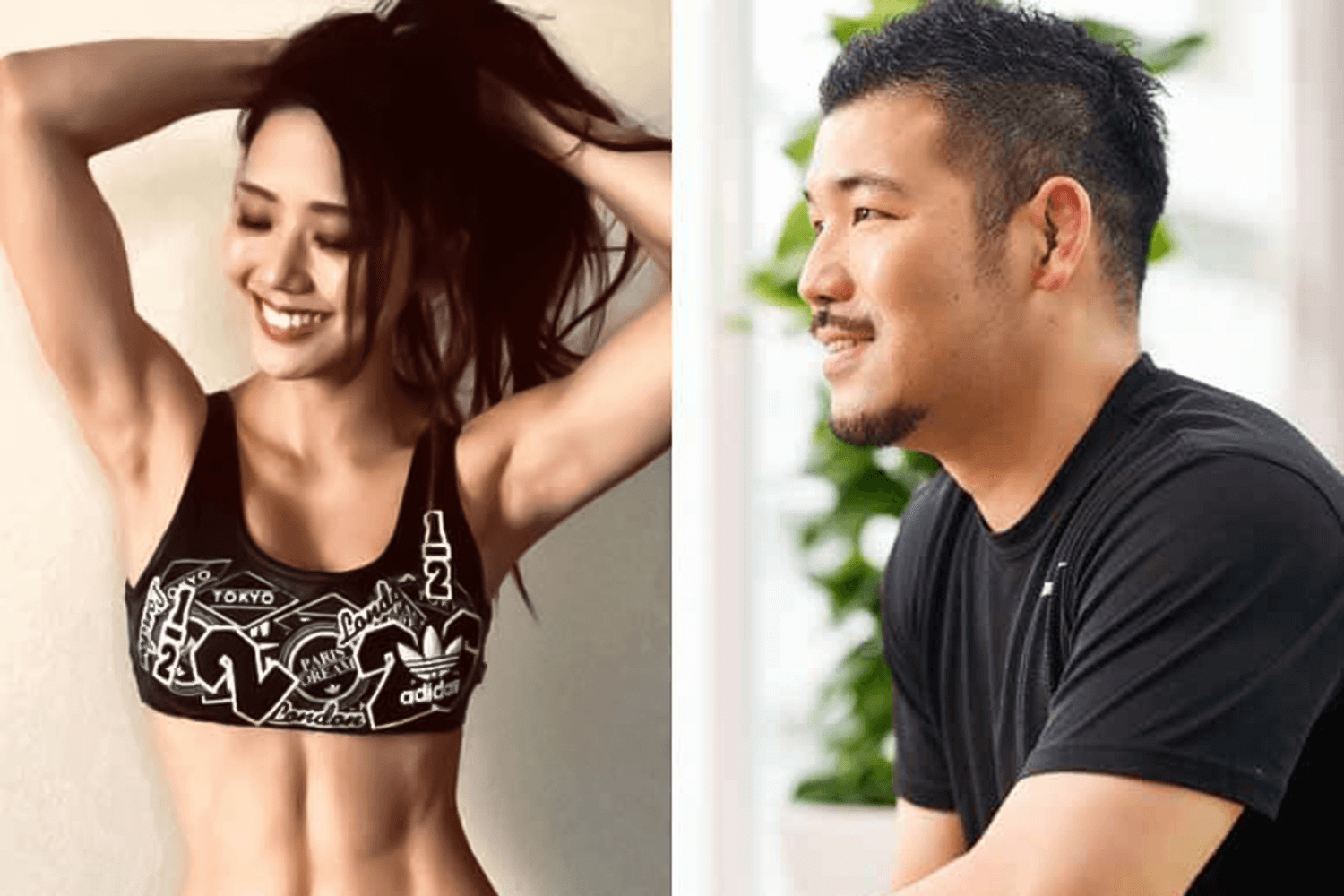 女性のがポーズを決めている画像